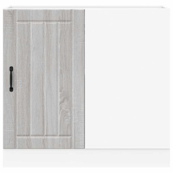 vidaXL Kitchen Base Cabinet Lucca Grey Sonoma Engineered Wood