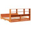 vidaXL Bed Frame without Mattress Wax Brown 200x200 cm Solid Wood Pine