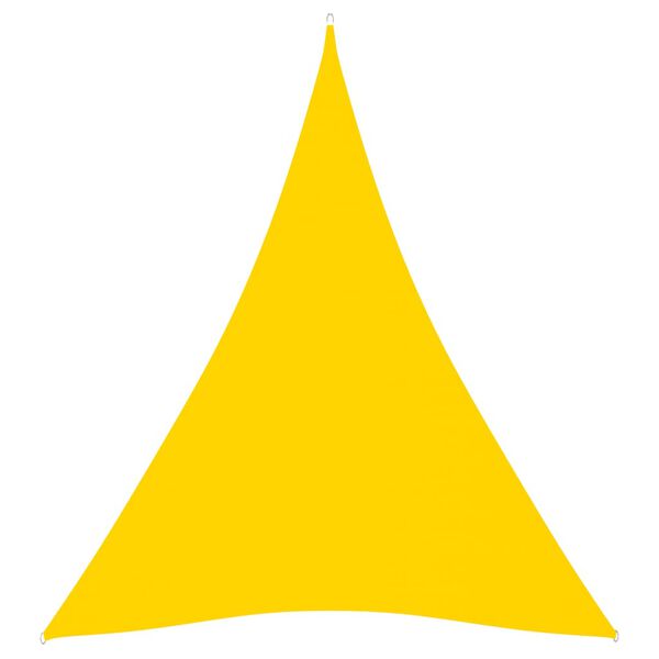 vidaXL Sunshade Sail Oxford Fabric Triangular 3x4x4 m Yellow