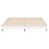 vidaXL Bed Frame without Mattress High Gloss White 200x200 cm