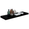 vidaXL Floating Wall Shelves 2 pcs High Gloss Black 80x23.5x3.8 cm MDF
