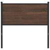 vidaXL Replace Headboard Brown Oak 90 cm Engineered Wood and Steel