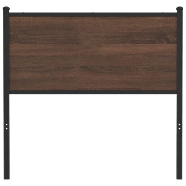 vidaXL Replace Headboard Brown Oak 90 cm Engineered Wood and Steel