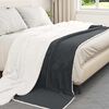 vidaXL Throw Blanket Dark Grey 220 x 240 cm Fleece