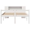 vidaXL Bookcase Bed without Mattress White 160x200 cm Solid Wood Pine