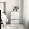 vidaXL Bedside Cabinet ALTA White 41x35x55.5 cm Solid Wood Pine