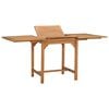 vidaXL Extending Garden Table (110-160)x80x75cm Solid Teak Wood