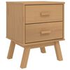 vidaXL Bedside Cabinet OLDEN Brown Solid Wood Pine