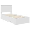 vidaXL Bed Frame with Headboard White 90 x 190 cm Engineered Wood