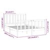 vidaXL Bed Frame without Mattress White 120x200 cm Solid Wood Pine
