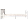 vidaXL Bookcase Bed without Mattress White 90x200 cm Solid Wood Pine