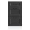vidaXL Kitchen Base Cabinet "Porto" Black Engineered Wood