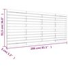 vidaXL Wall Headboard Honey Brown 206x3x91.5 cm Solid Wood Pine