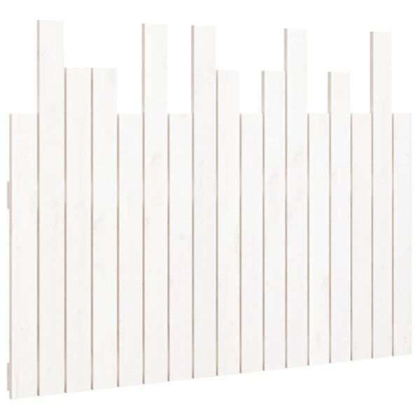 vidaXL Wall Headboard White 108x3x80 cm Solid Wood Pine