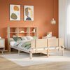 vidaXL Bookcase Bed without Mattress 150x200 cm King Size Solid Wood Pine