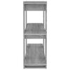 vidaXL Book Cabinet/Room Divider Grey Sonoma 100x30x87 cm