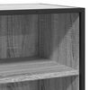 vidaXL Sideboard Grey Sonoma 68x35x76 cm Engineered Wood and Metal
