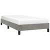 vidaXL Bed Frame without Mattress Light Grey 90x190 cm Single Single Velvet