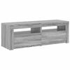 vidaXL TV Cabinet with LED Lights Grey Sonoma 120x35x40 cm