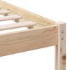 vidaXL Bed Frame with Headboard Brown 180 x 200 cm Solid Pine Wood