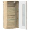 vidaXL Wall-mounted Cabinet with Shelf Sonoma oak 55 x 29 x 100 cm
