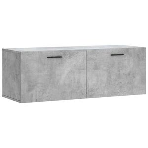 vidaXL Wall Cabinet Concrete Grey 100x36,5x35 cm Engineered Wood