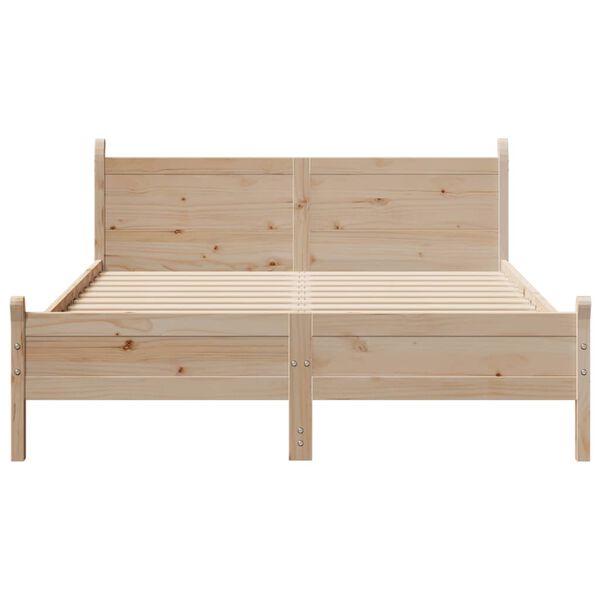 vidaXL Bed Frame without Mattress 140x200 cm Solid Wood Pine