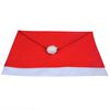 6 Santa Claus Hat Chair Back Covers