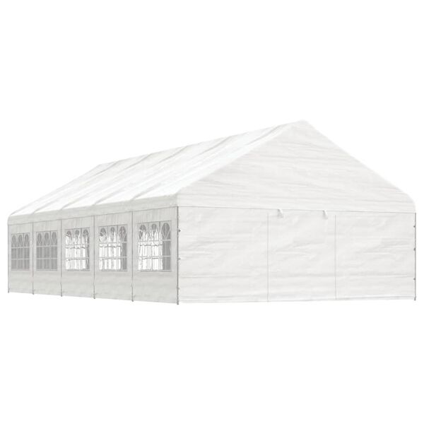 vidaXL Gazebo with Roof White 11.15x5.88x3.75 m Polyethylene
