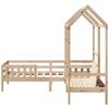 vidaXL Bed and Bench Set with Roof without Mattress 90x190 cm Single