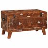 vidaXL Storage Box with Storage 70 x 35 x 40 cm Solid reclaimed wood