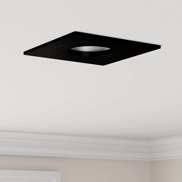 vidaXL Spotlight 12 pcs Black 9 x 9 x 2 cm Aluminium