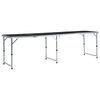 vidaXL Foldable Camping Table Grey Aluminium 240x60 cm