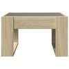vidaXL Coffee Table with Infinity LED Sonoma Oak 50x53x30 cm
