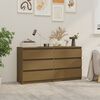 vidaXL Bedside Cabinets 2 pcs Honey Brown 60x36x64 cm Solid Pinewood