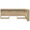 vidaXL Storage Headboard with Shelf Sonoma Oak 90 cm Engineered Wood