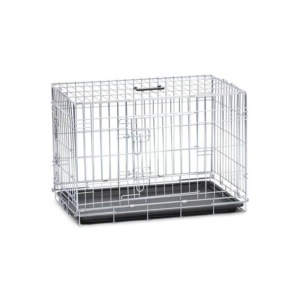 Karlie Dog Crate with 2 Doors 77x47x54 cm Silver