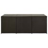 vidaXL Garden Storage Box Poly Rattan 180x90x70 cm Brown