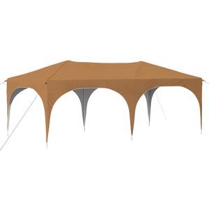 vidaXL Pop-up Party Tent Beige 575 x 288 x 245 cm Oxford Fabric