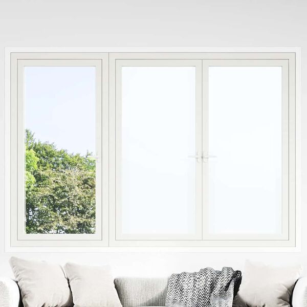 vidaXL Window Films 5 pcs Static Frosted White PVC