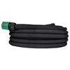 vidaXL Garden Soaker Hose Black 0.6" 50 m Rubber