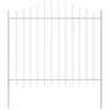 vidaXL Garden Fence 8 pcs White 170 x 165 cm Powder-Coated Steel