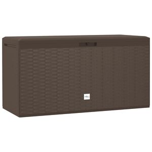 vidaXL Garden Storage Box Brown 114x47x60 cm