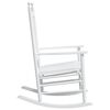 vidaXL Rocking Chairs with Curved Seats 2 pcs White Solid Wood Fir