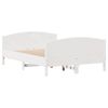 vidaXL Bed Frame without Mattress White 140x200 cm Solid Wood Pine