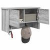 vidaXL Wall-Mounted Coat Rack with Shelf Grey sonoma 50 x 20 x 30 cm