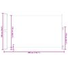 vidaXL Patio Retractable Side Awning 180x300 cm Red