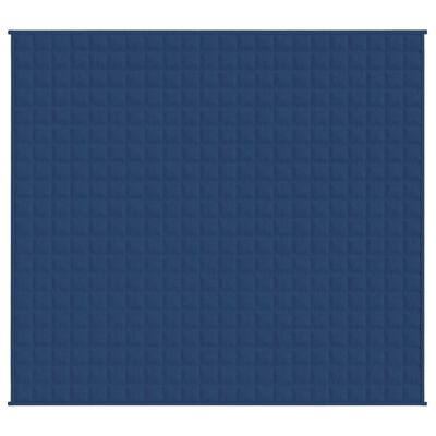 vidaXL Weighted Blanket Blue 220x235 cm King 11 kg Fabric