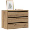vidaXL Corner Chest of Drawers Artisian Oak 80x41x58 cm Engineered Wood