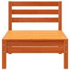 vidaXL Garden Sofas Armless 4 pcs Wax Brown Solid Wood Pine